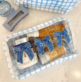 3 Bows - Blue Trellis
