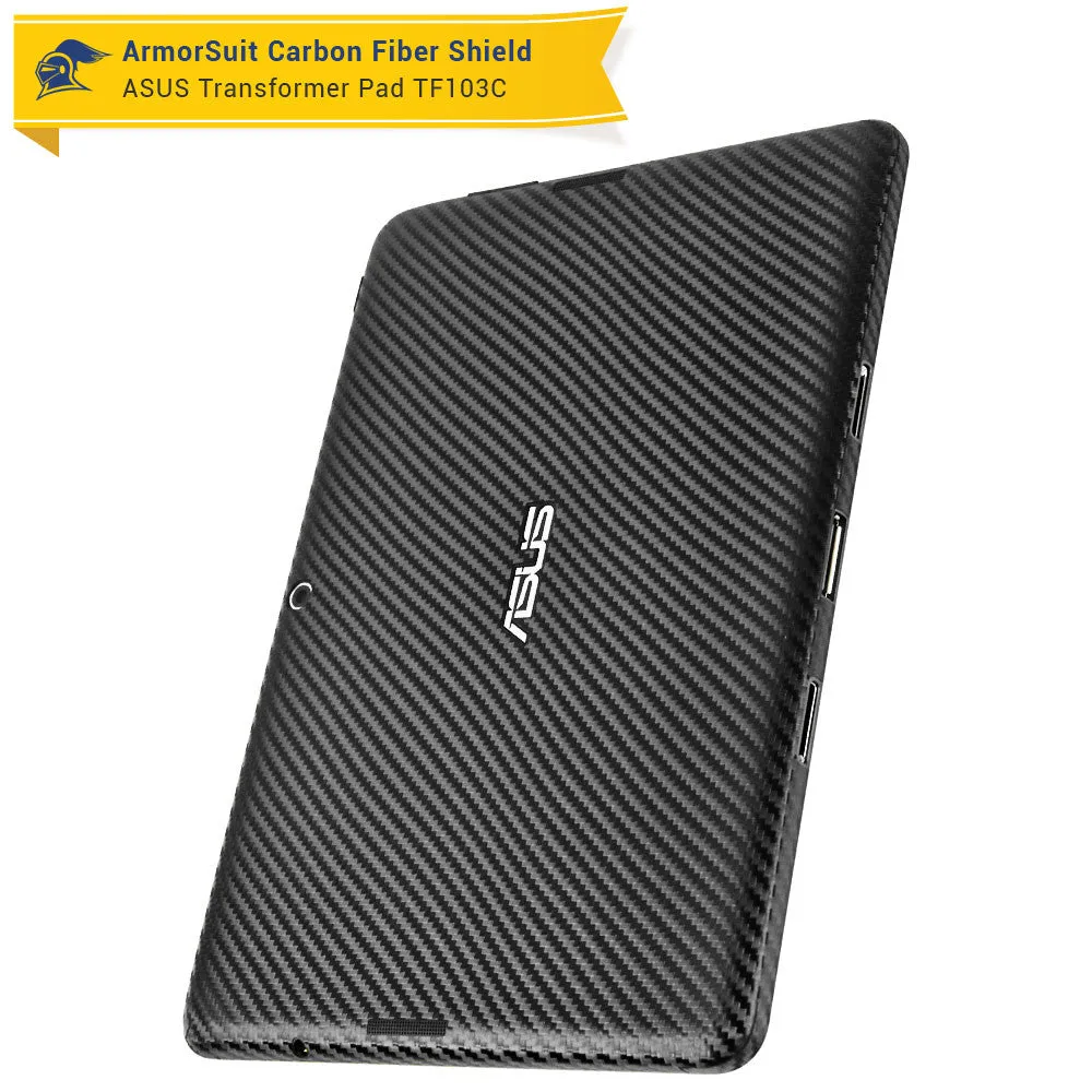 ASUS Transformer Pad TF103C / MG103C Screen Protector   Black Carbon Fiber Film Protector
