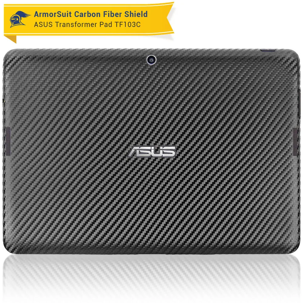 ASUS Transformer Pad TF103C / MG103C Screen Protector   Black Carbon Fiber Film Protector