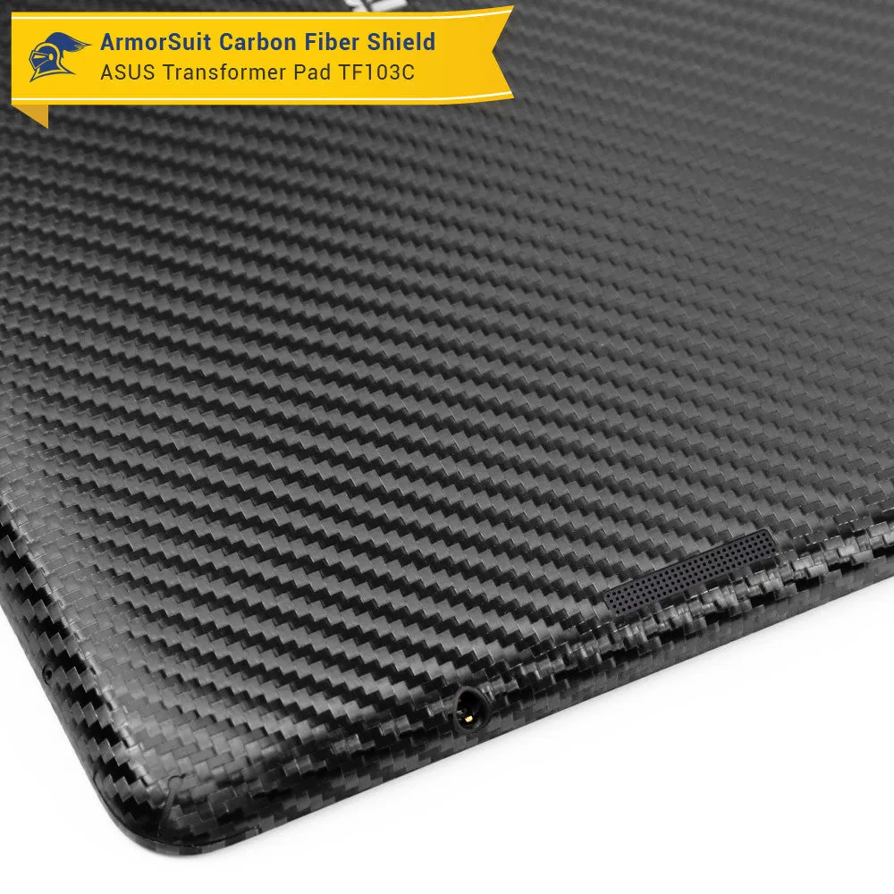 ASUS Transformer Pad TF103C / MG103C Screen Protector   Black Carbon Fiber Film Protector