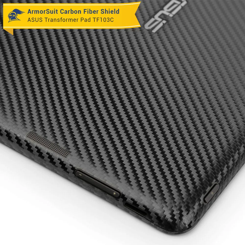 ASUS Transformer Pad TF103C / MG103C Screen Protector   Black Carbon Fiber Film Protector