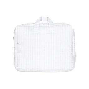 Blue Blossoms Gingham Travel Bag