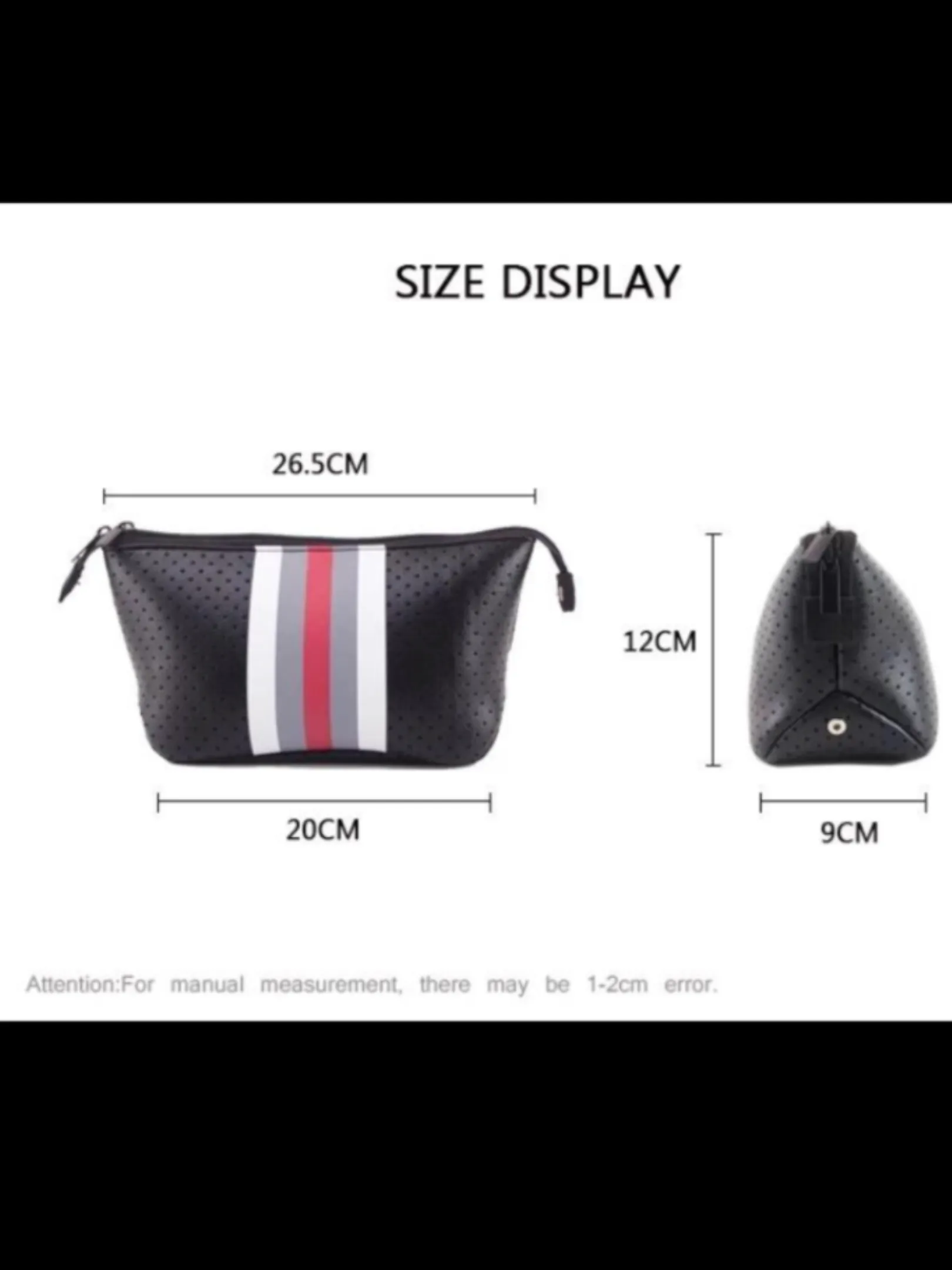 Brown Snake Stripe Neoprene Cosmetic/Wallet/Purse Neoprene Bag