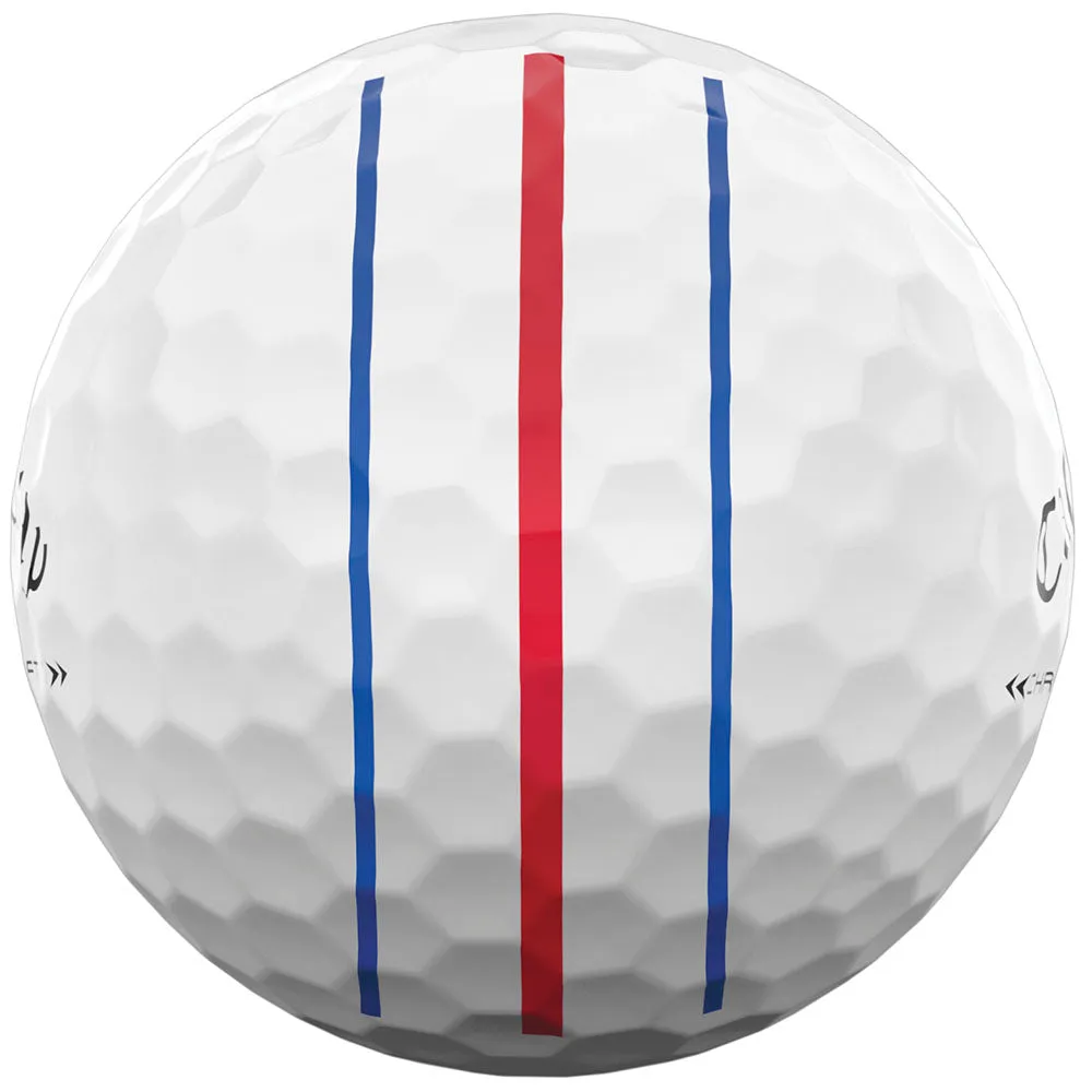 Callaway Chrome Soft X LS Triple Track Golf Balls - White - Double Dozen