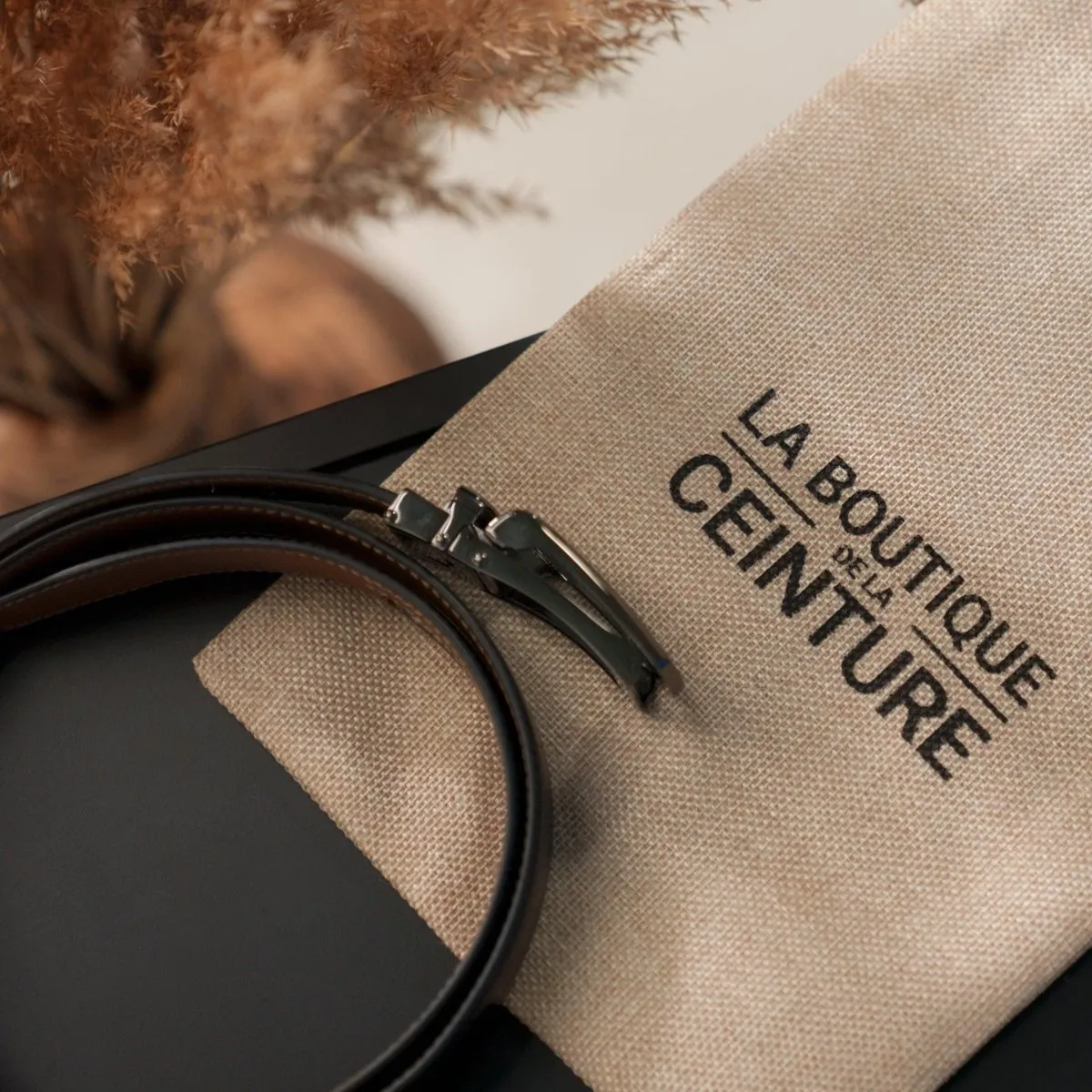 Ceinture intelligente et sans trou, boucle automatique, modèle Winston