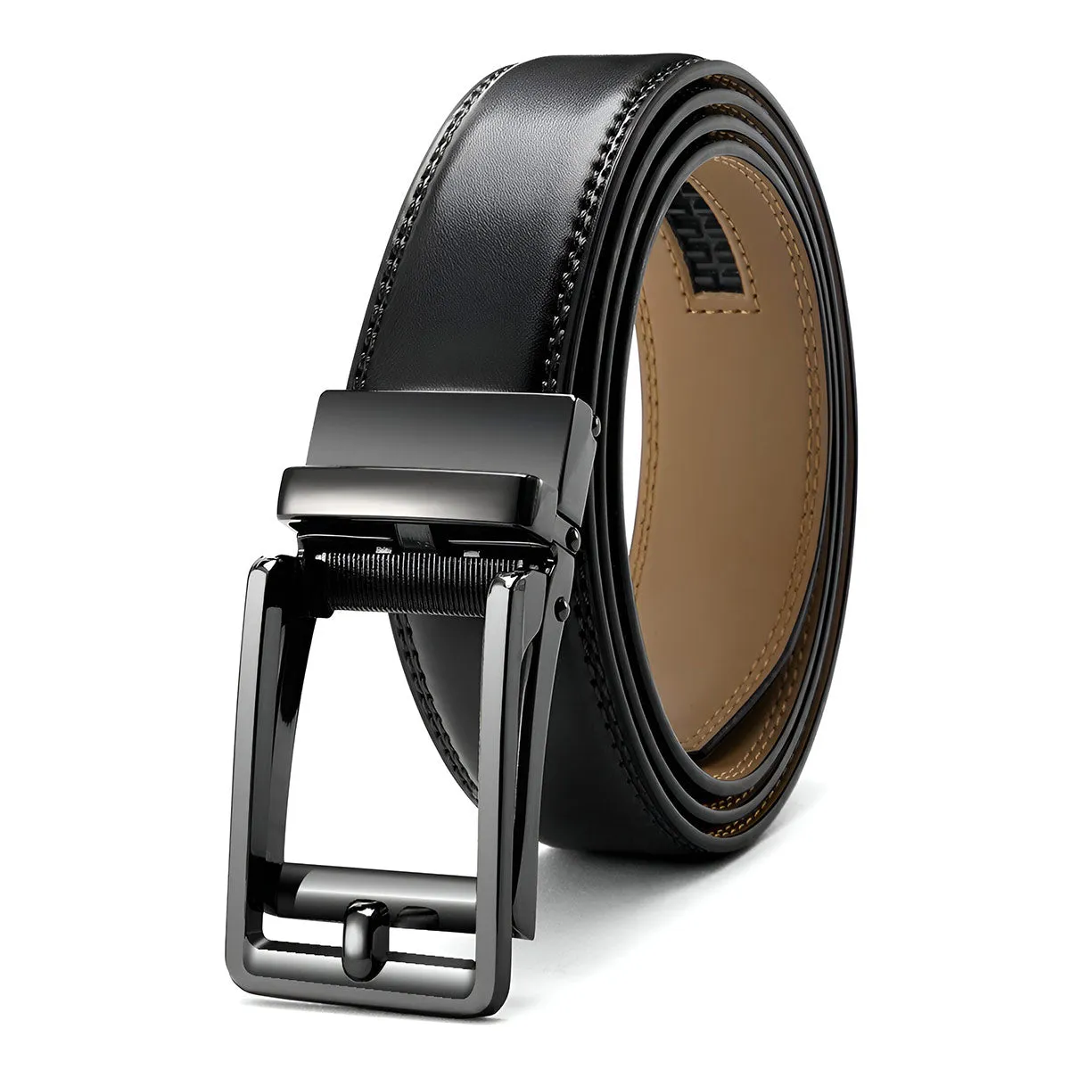 Ceinture intelligente et sans trou, boucle automatique, modèle Winston