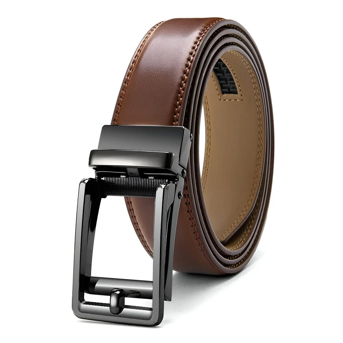 Ceinture intelligente et sans trou, boucle automatique, modèle Winston