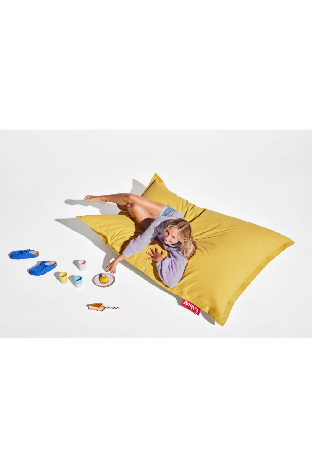 Cotton Lounge Bean Bag | Fatboy Original Stonewash