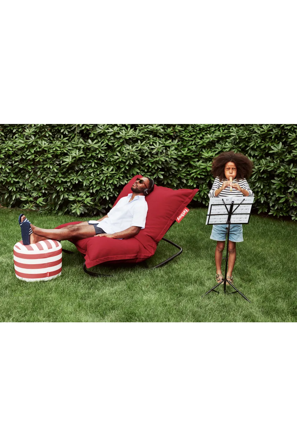 Cotton Lounge Bean Bag | Fatboy Original Stonewash
