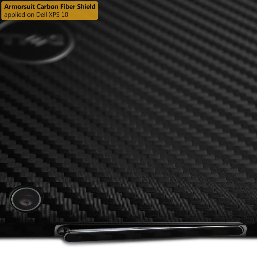 DELL XPS 10 Screen Protector   Black Carbon Fiber Film Protector