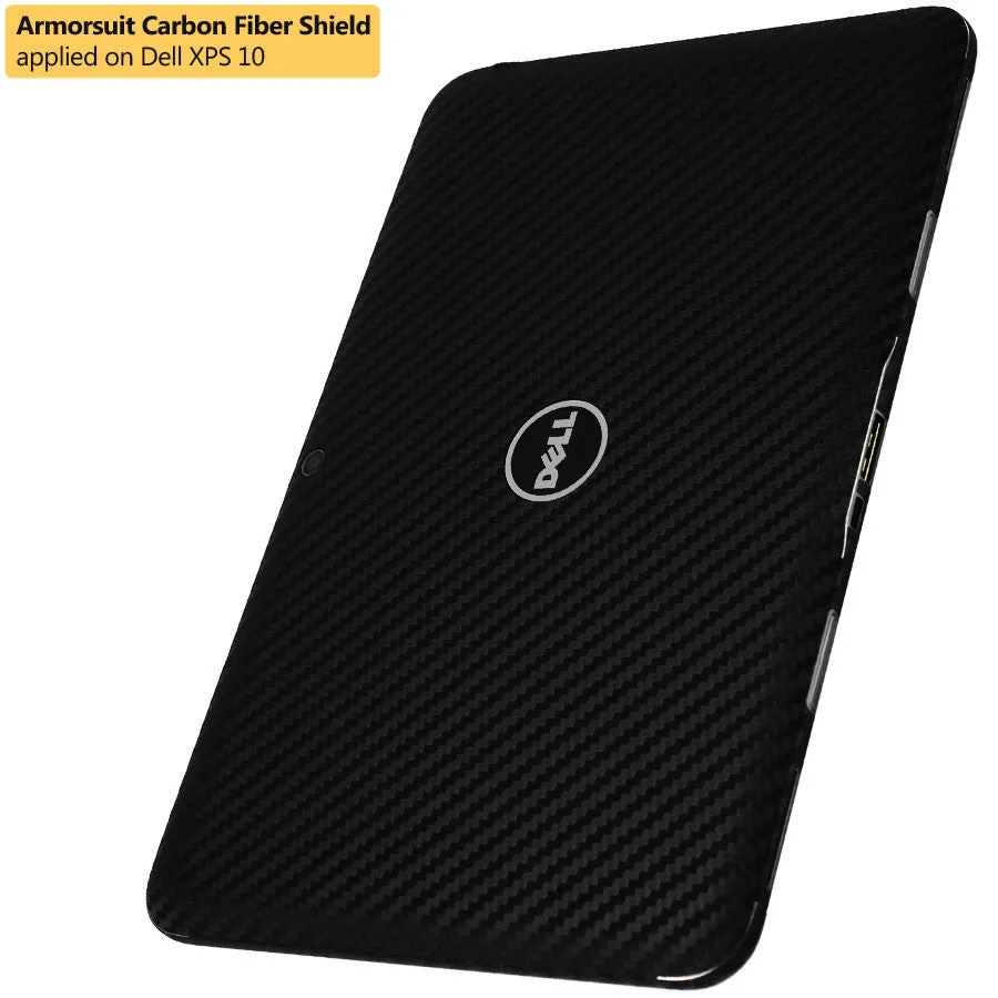 DELL XPS 10 Screen Protector   Black Carbon Fiber Film Protector