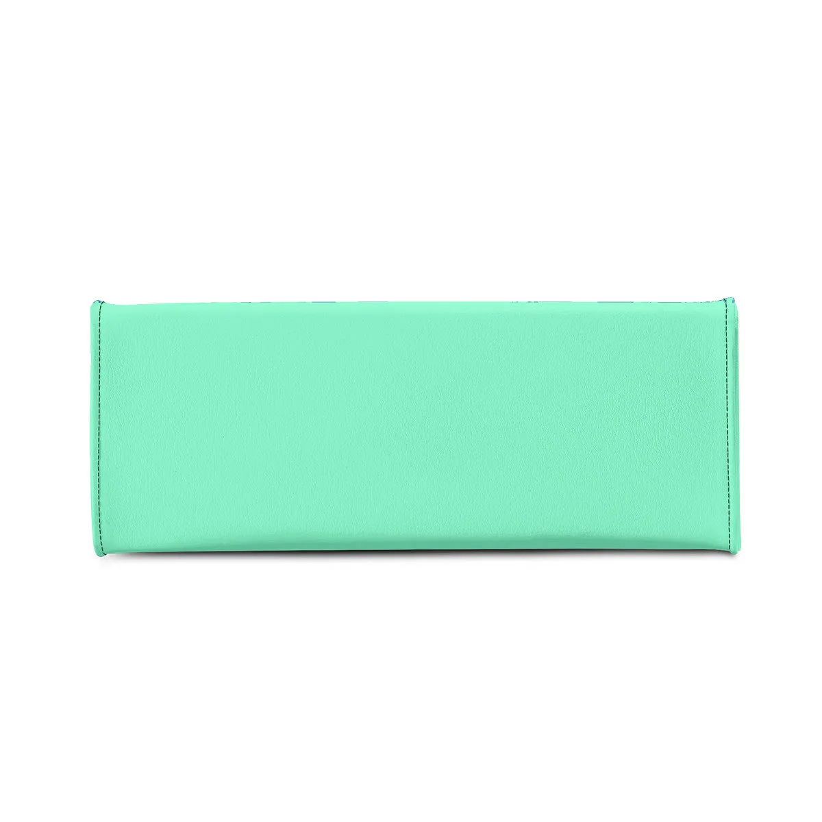 DRIP Blue Logo & Turquoise  Multiple Sizes Upgraded Luxury Women PU Leather Handbag