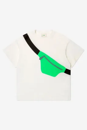 Fendi Boys Cotton Belt Bag Print T-Shirt