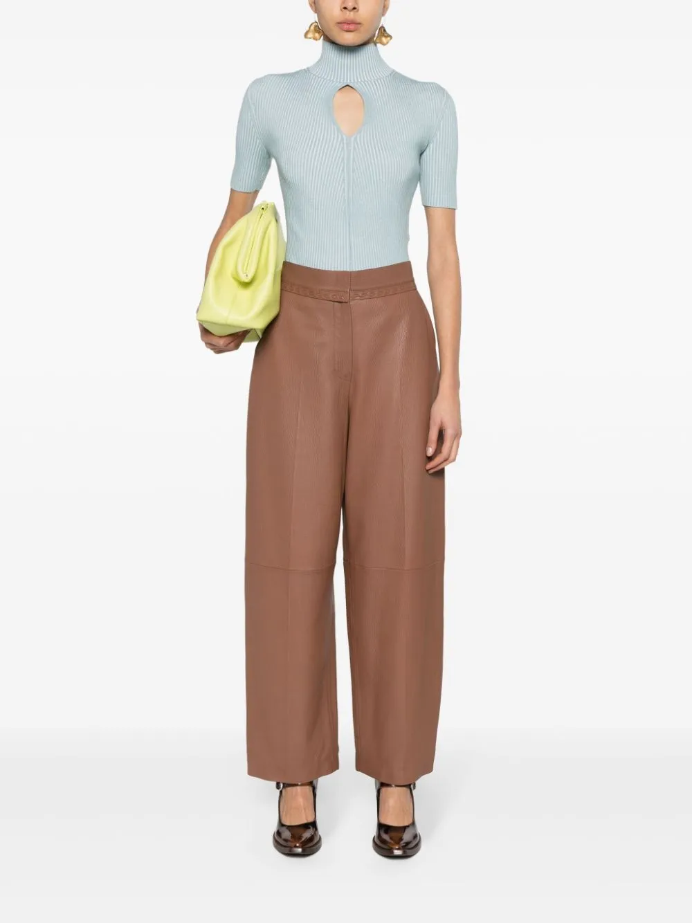FENDI Deer Leather Pants for Men