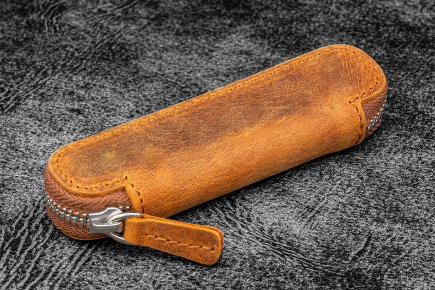 Galen Leather 1 Pen Case for Kaweco - Pocket Pen in Crazy Horse Brown