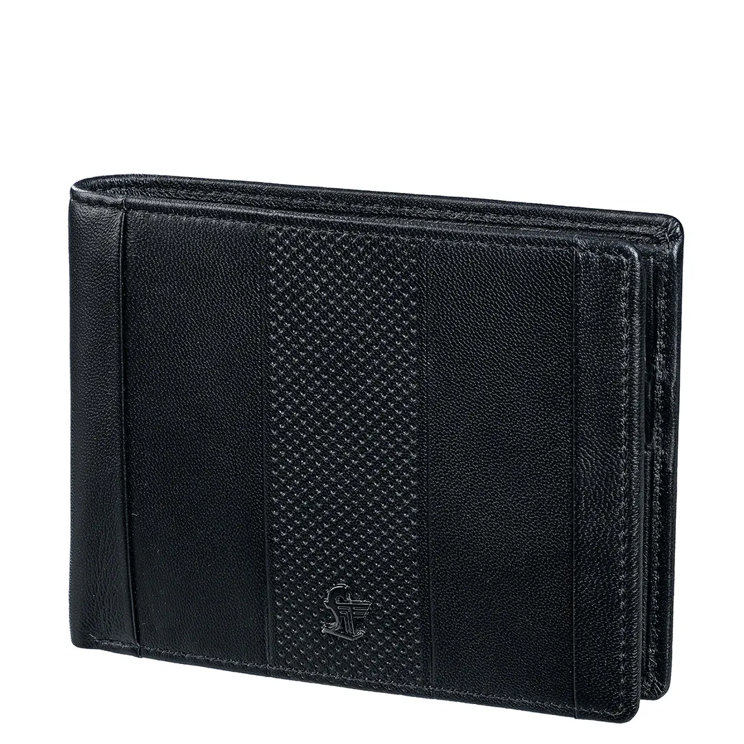 Gladwin | Bifold Leather Wallet for Men | Colour: Black