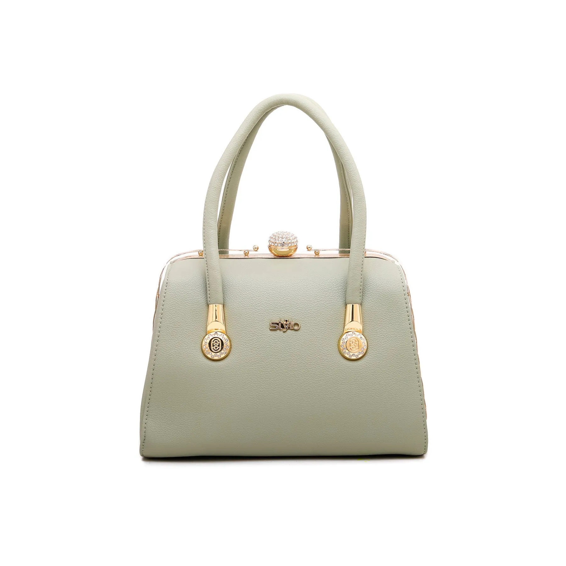 Green Fancy Hand Bag P35824