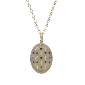 Infinite Reflection Tablet Necklace