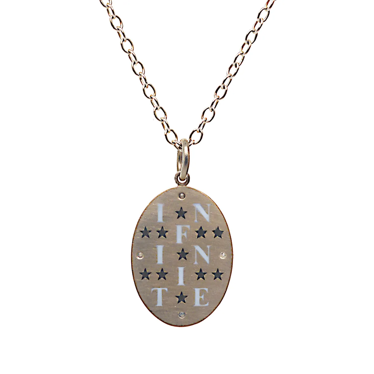 Infinite Reflection Tablet Necklace