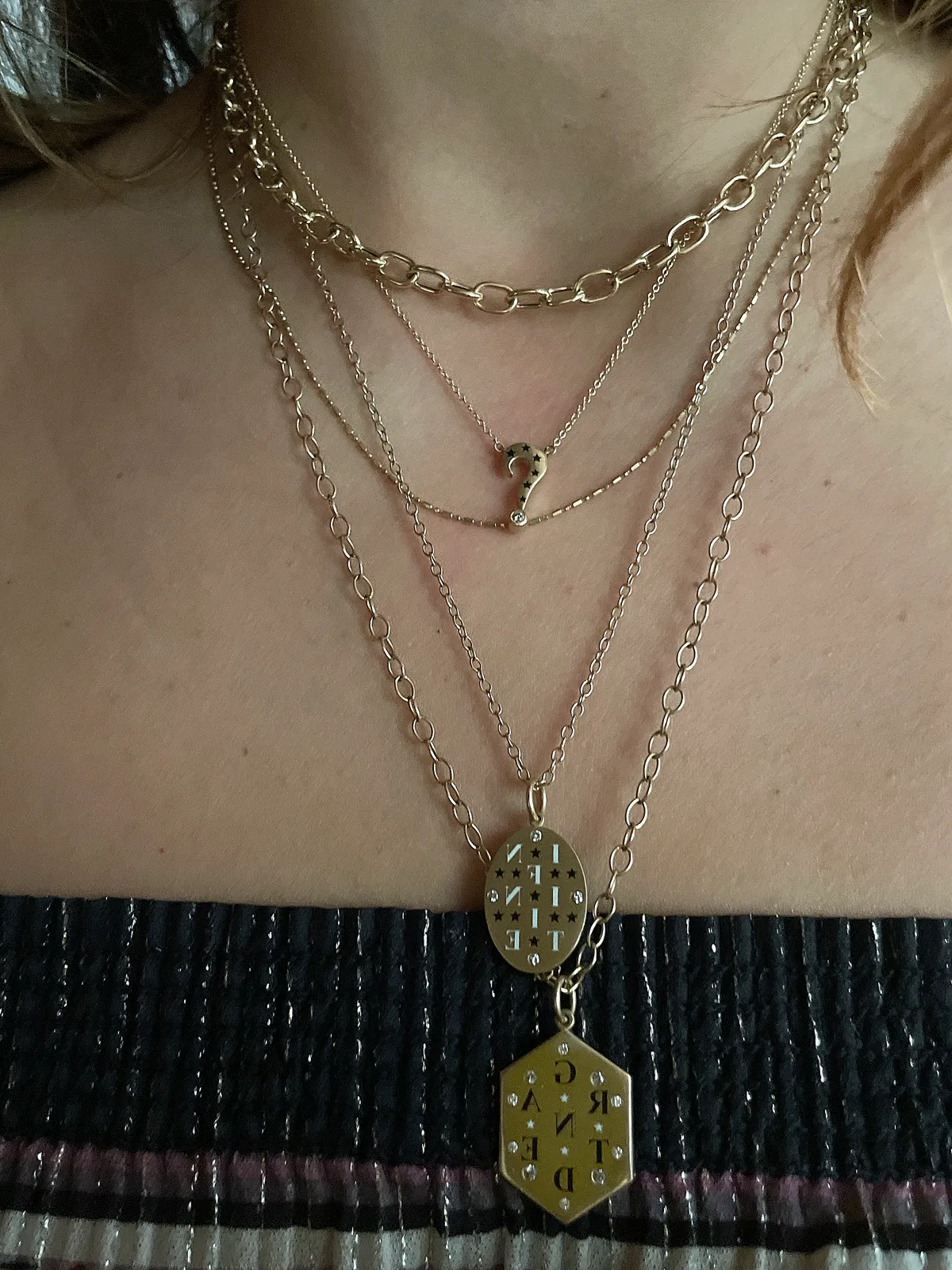 Infinite Reflection Tablet Necklace