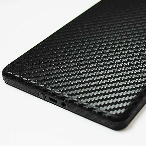 Kindle Fire Screen Protector   Black Carbon Fiber Skin Protector