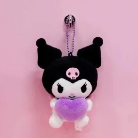 Kuromi Heart Mini Plush Keychain