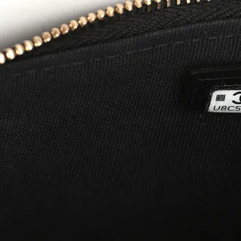 Lambskin Quilted Chain Around Top Handle Mini Bag Black