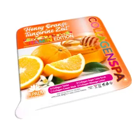 Lapalm Collagen Spa 4 Step Pedi Tray - Honey Orange Tangerine Zest