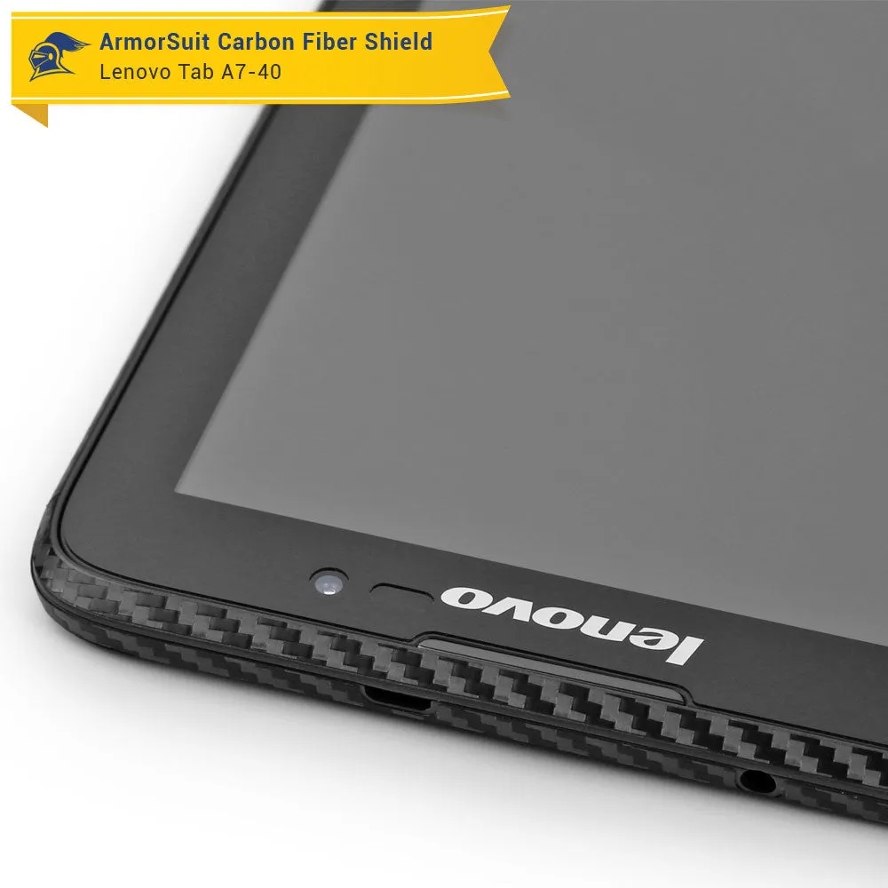 Lenovo Tab A7-40 Screen Protector   Black Carbon Fiber Film Protector