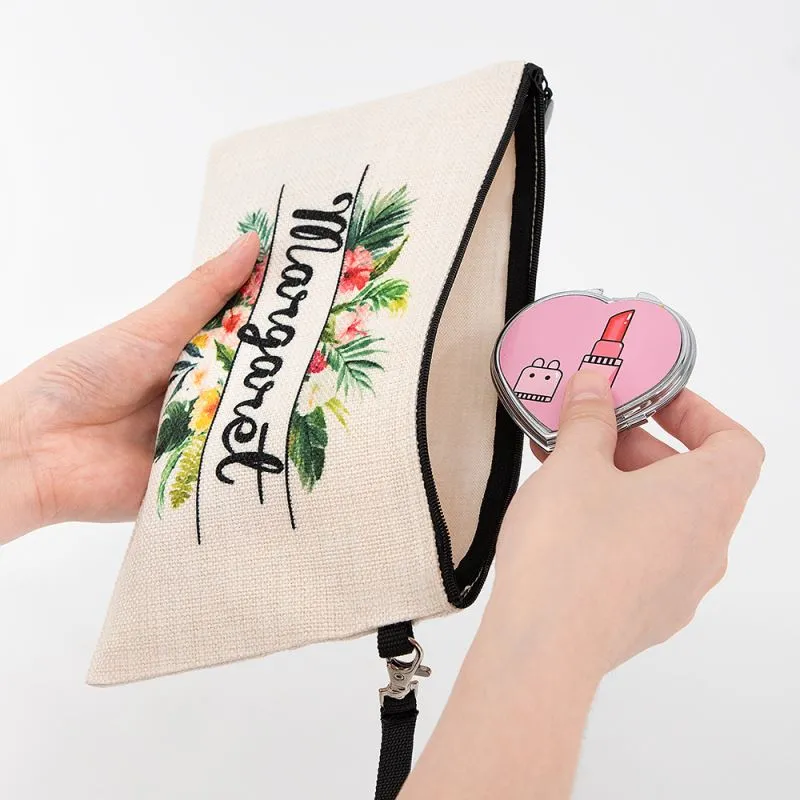 Linen Cosmetic Pouch - 15 x 24