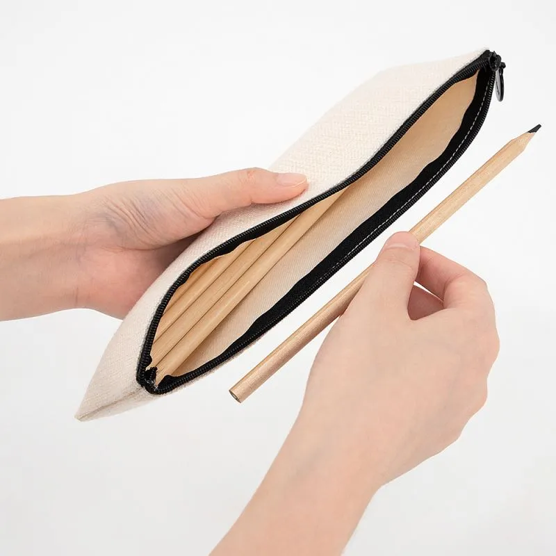 Linen Cosmetic Pouch - 15 x 24
