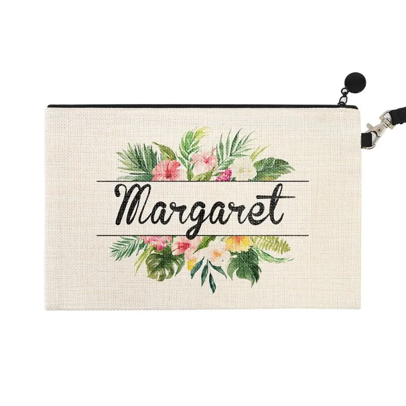 Linen Cosmetic Pouch - 15 x 24