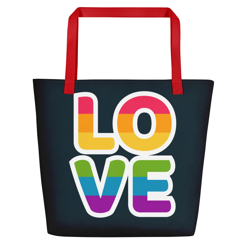 Love Large Tote/Beach Bag