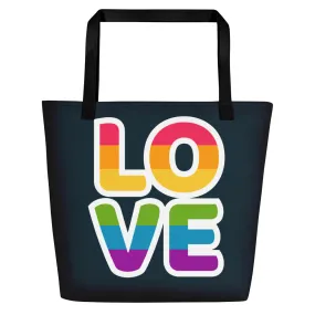 Love Large Tote/Beach Bag
