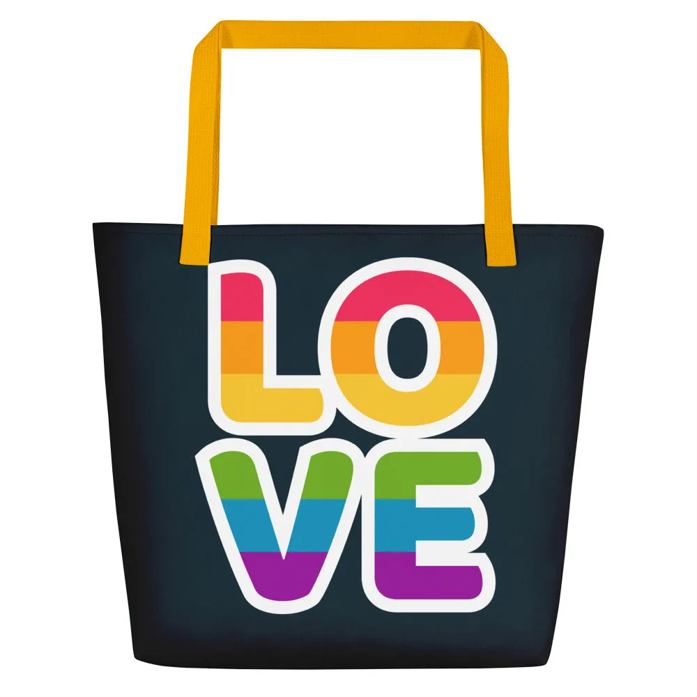 Love Large Tote/Beach Bag