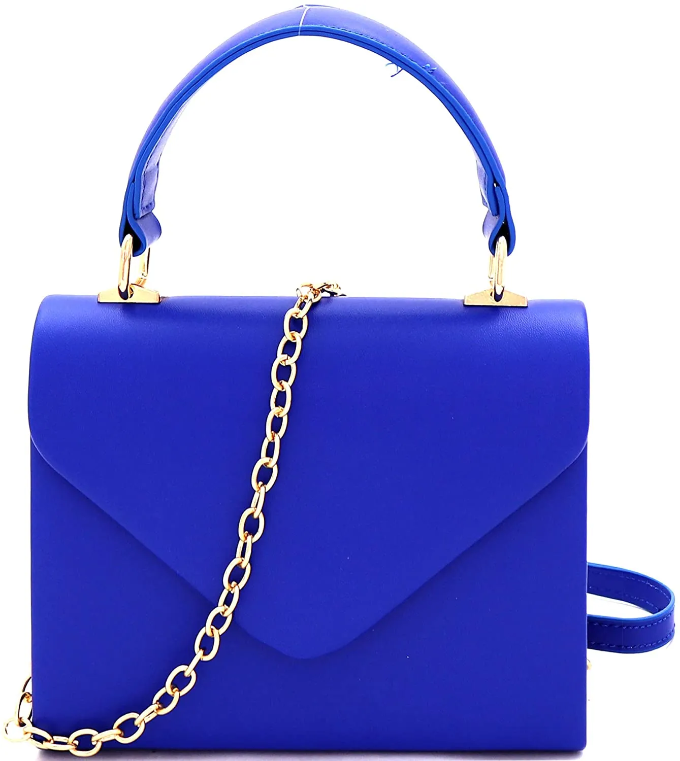 Mini Retro Rainbow Metallic Box Flap leather Satchel Crossbody Handbag