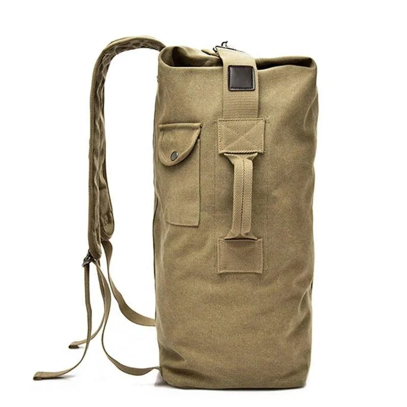 Multifunctional Canvas Molle Backpack Duffle Bag