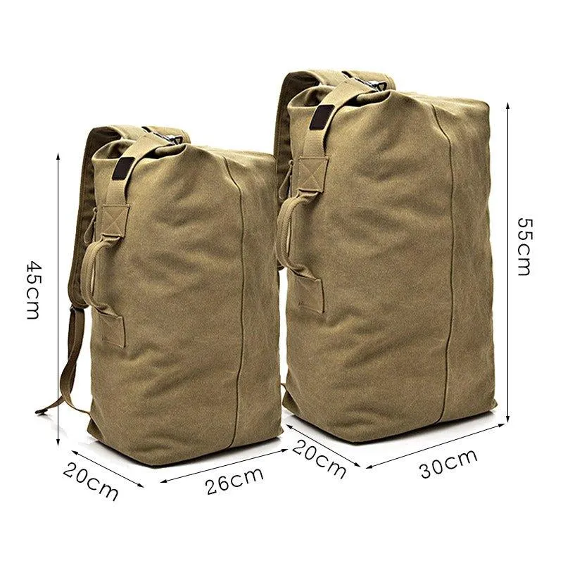 Multifunctional Canvas Molle Backpack Duffle Bag