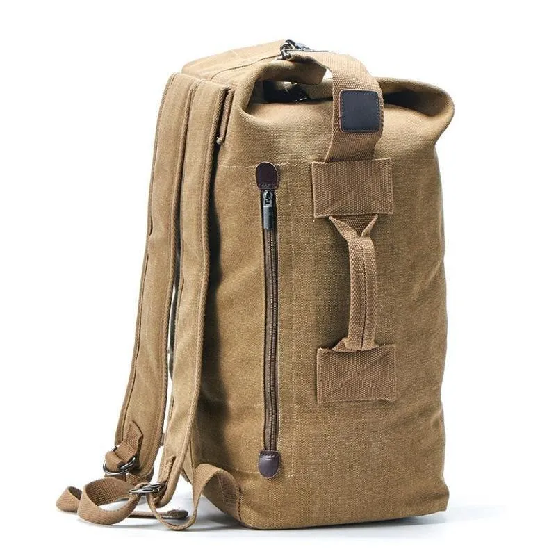 Multifunctional Canvas Molle Backpack Duffle Bag