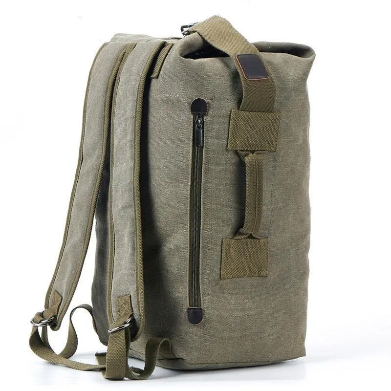 Multifunctional Canvas Molle Backpack Duffle Bag