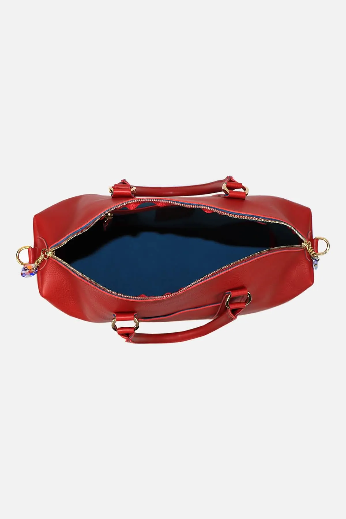 Murano-Inspired Chic Leather Tote Bag