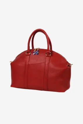 Murano-Inspired Chic Leather Tote Bag