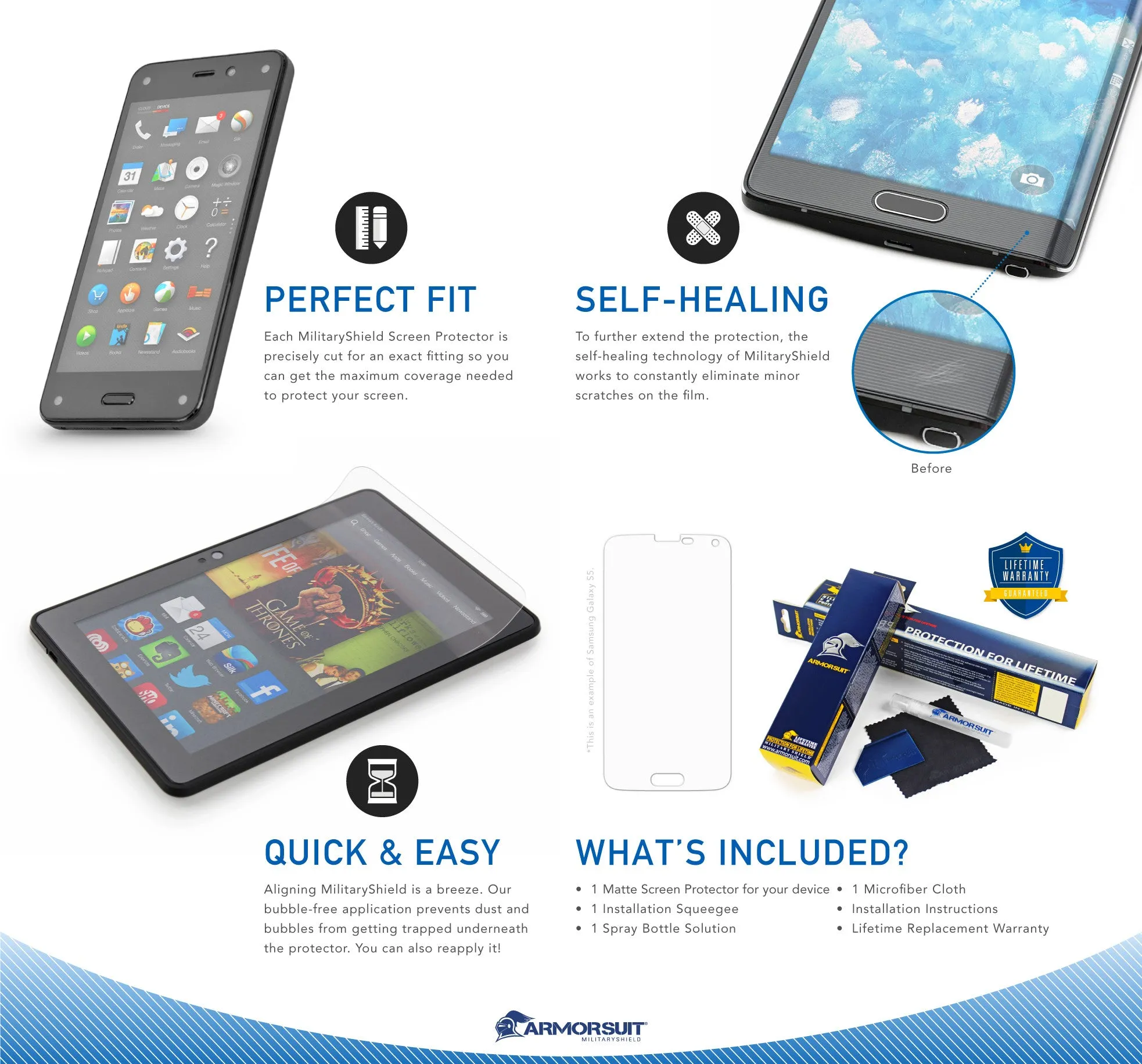 nabi DreamTab HD8 / Dream Tab 8" Anti-Glare (Matte) Screen Protector