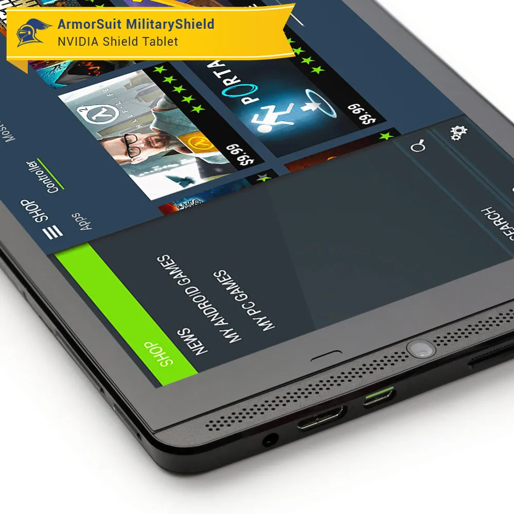 NVIDIA SHIELD Screen Protector   Black Carbon Fiber Skin