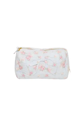 Octavia Blue Floral Cosmetic Bag