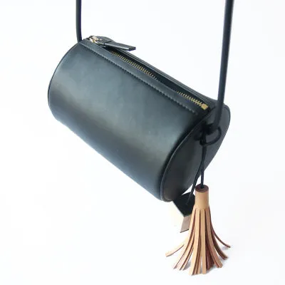 Original Womens Black Leather Crossbody Bags Leather Shoulder Bag