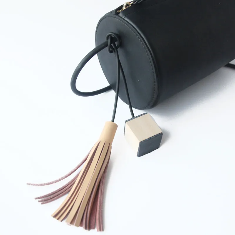 Original Womens Black Leather Crossbody Bags Leather Shoulder Bag