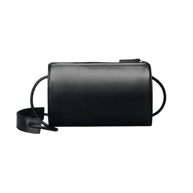 Original Womens Black Leather Crossbody Bags Leather Shoulder Bag