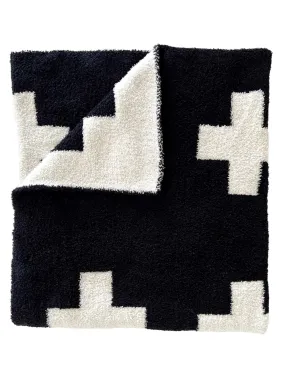 Phufy® Bliss Blanket, Black/White Cross