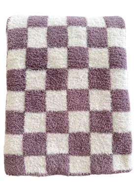 Phufy® Bliss Checkerboard Blanket, Violet